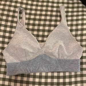 OV Dove Set Sz Small 7/8 Warmup Leggings & Seamless Plunge sports bra